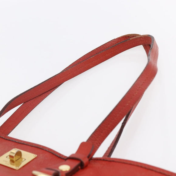 LOUIS VUITTON Monogram Empreinte Citadines PM Bag Orange M40556 LV Auth 141975