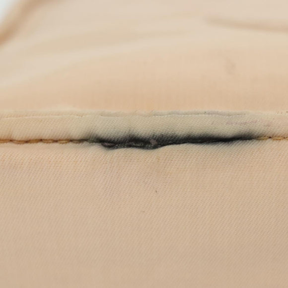 CHANEL COCO Mark Hand Bag Nylon Beige Gold CC Auth 141982