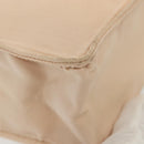 CHANEL COCO Mark Hand Bag Nylon Beige Gold CC Auth 141982-14