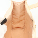 CHANEL COCO Mark Hand Bag Nylon Beige Gold CC Auth 141982-19