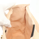 CHANEL COCO Mark Hand Bag Nylon Beige Gold CC Auth 141982-20