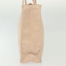 CHANEL COCO Mark Hand Bag Nylon Beige Gold CC Auth 141982-5