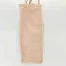 CHANEL COCO Mark Hand Bag Nylon Beige Gold CC Auth 141982-6