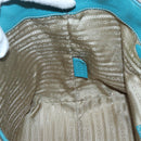 PRADA Studs Tote Bag Canvas Leather Beige Gold Auth 141984V-19