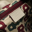 GUCCI GG Canvas Guccissima Abbey Bag Leather White Gold 189835 Auth 141985-17