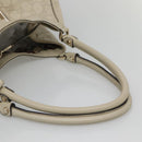 GUCCI GG Canvas Guccissima Abbey Bag Leather White Gold 189835 Auth 141985-7