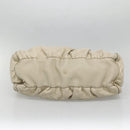 GUCCI GG Canvas Guccissima Abbey Bag Leather White Gold 189835 Auth 141985-5