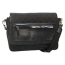 GUCCI GG Canvas Shoulder Bag Black Gold 019 0375 Auth 141991-1