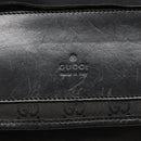 GUCCI GG Canvas Shoulder Bag Black Gold 019 0375 Auth 141991-14