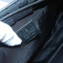 GUCCI GG Canvas Shoulder Bag Black Gold 019 0375 Auth 141991-17