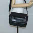 GUCCI GG Canvas Shoulder Bag Black Gold 019 0375 Auth 141991-24