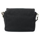 GUCCI GG Canvas Shoulder Bag Black Gold 019 0375 Auth 141991-3