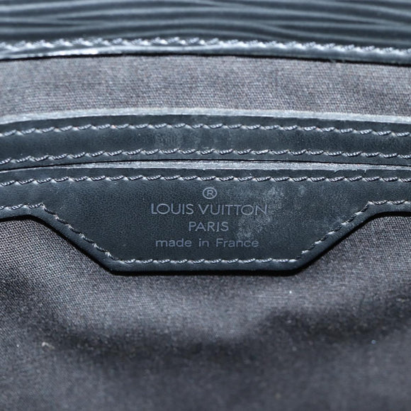 LOUIS VUITTON Epi Sac Plat PM Hand Bag Black M58658 LV Auth 141997V