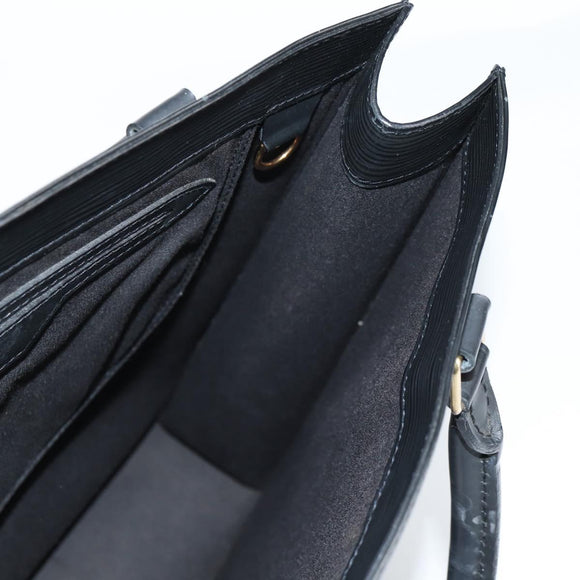 LOUIS VUITTON Epi Sac Plat PM Hand Bag Black M58658 LV Auth 141997V
