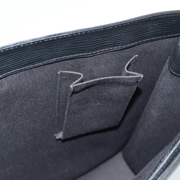 LOUIS VUITTON Epi Sac Plat PM Hand Bag Black M58658 LV Auth 141997V