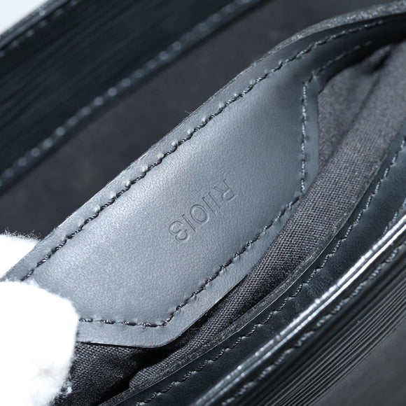 LOUIS VUITTON Epi Sac Plat PM Hand Bag Black M58658 LV Auth 141997V