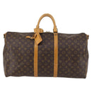 LOUIS VUITTON Monogram Keepall Bandouliere 55 Boston Bag M41414 LV Auth 141999-13