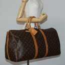 LOUIS VUITTON Monogram Keepall Bandouliere 55 Boston Bag M41414 LV Auth 141999-23