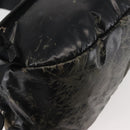 CHANEL Sports COCO Mark Waist Bag Coated Canvas Black CC Auth 142004-8