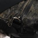 CHANEL Sports COCO Mark Waist Bag Coated Canvas Black CC Auth 142004-18