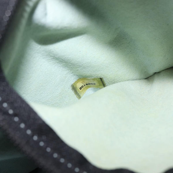 CHANEL Sports COCO Mark Waist Bag Coated Canvas Black CC Auth 142004