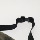 CHANEL Sports COCO Mark Waist Bag Coated Canvas Black CC Auth 142004-14