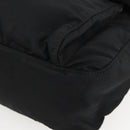 PRADA Chain Shoulder Bag Nylon Black Silver Auth 142007-14