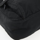 PRADA Chain Shoulder Bag Nylon Black Silver Auth 142007-15