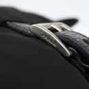 PRADA Chain Shoulder Bag Nylon Black Silver Auth 142007-9