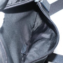 PRADA Chain Shoulder Bag Nylon Black Silver Auth 142007-25