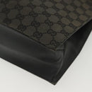 GUCCI GG Canvas Tote Bag Black Silver 002 1053 Auth 142008-15