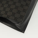GUCCI GG Canvas Tote Bag Black Silver 002 1053 Auth 142008-16