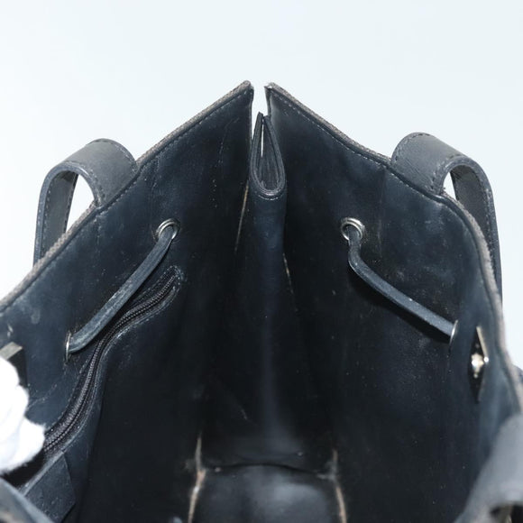 GUCCI GG Canvas Tote Bag Black Silver 002 1053 Auth 142008