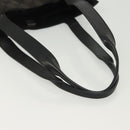 GUCCI GG Canvas Tote Bag Black Silver 002 1053 Auth 142008-7