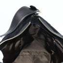 BVLGARI Shoulder Bag Leather Black Gold Auth 142010V-24