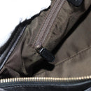 BVLGARI Shoulder Bag Leather Black Gold Auth 142010V-26