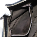 BVLGARI Shoulder Bag Leather Black Gold Auth 142010V-27