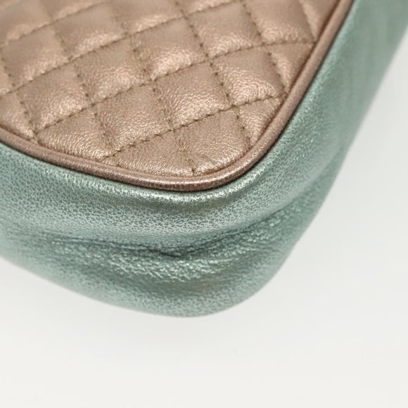 GUCCI Zumi Shoulder Bag Leather Multicolor gold Auth 142011