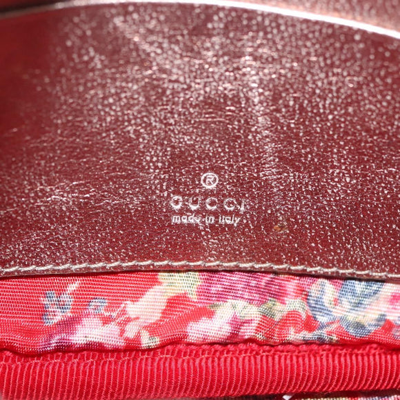 GUCCI Zumi Shoulder Bag Leather Multicolor gold Auth 142011