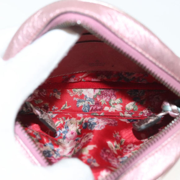 GUCCI Zumi Shoulder Bag Leather Multicolor gold Auth 142011