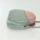 GUCCI Zumi Shoulder Bag Leather Multicolor gold Auth 142011-4