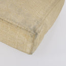 Christian Dior Canage Lady Dior Hand Bag Nylon Beige Gold Auth 142012-10