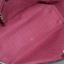 LOEWE Heritage Tote Bag Leather Dark Brown Gold Auth 142015-10