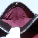 LOEWE Heritage Tote Bag Leather Dark Brown Gold Auth 142015-11