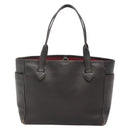 LOEWE Heritage Tote Bag Leather Dark Brown Gold Auth 142015-2