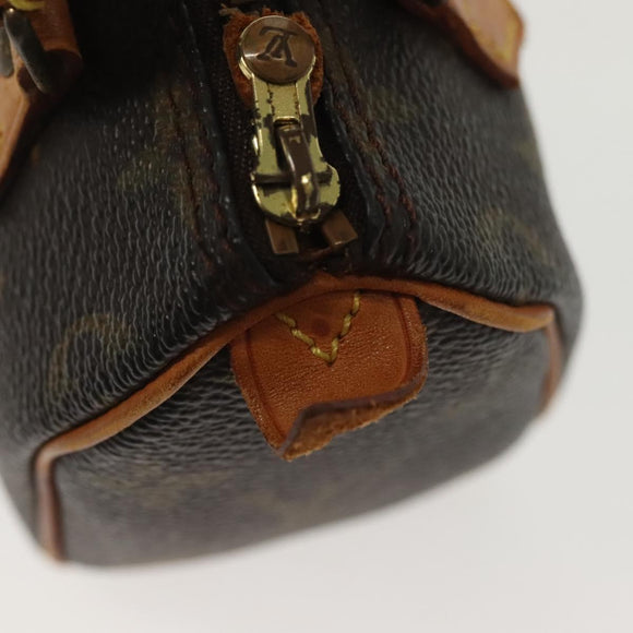 LOUIS VUITTON Monogram Mini Speedy Hand Bag M41534 LV Auth 142017