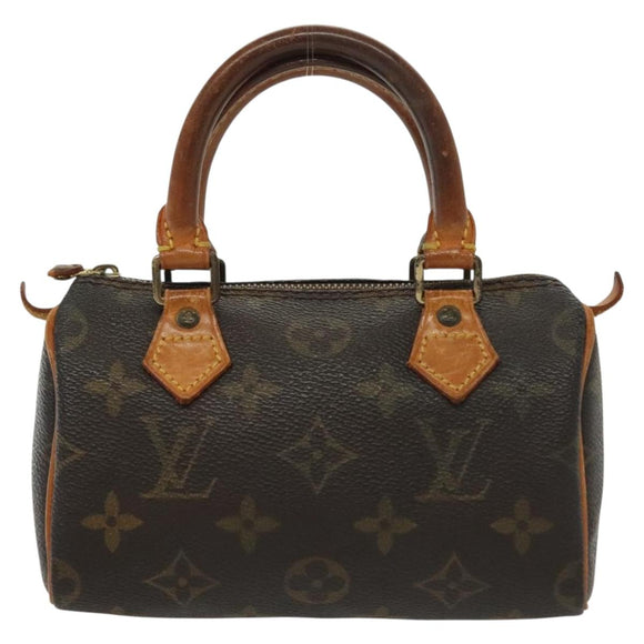 LOUIS VUITTON Monogram Mini Speedy Hand Bag M41534 LV Auth 142017