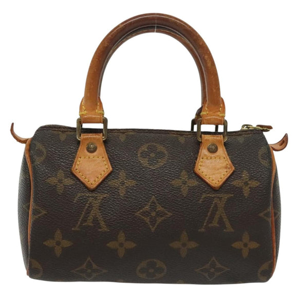 LOUIS VUITTON Monogram Mini Speedy Hand Bag M41534 LV Auth 142017