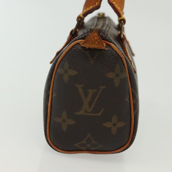 LOUIS VUITTON Monogram Mini Speedy Hand Bag M41534 LV Auth 142017
