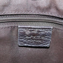 GUCCI GG Canvas Abbey Tote Bag Nylon Outlet Dark Brown Silver 268639 Auth 142024-17